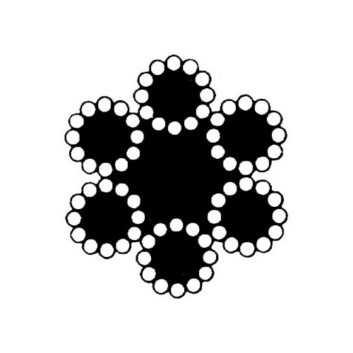 Stållina 72-trådig galvaniserad