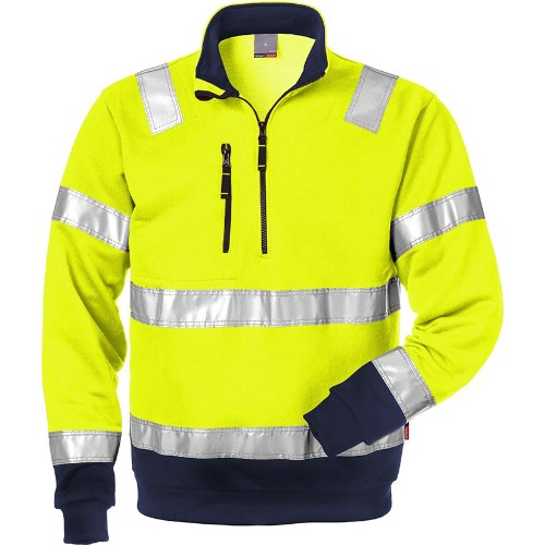 Sweatshirt FRISTADS 728 SHV Half Zip