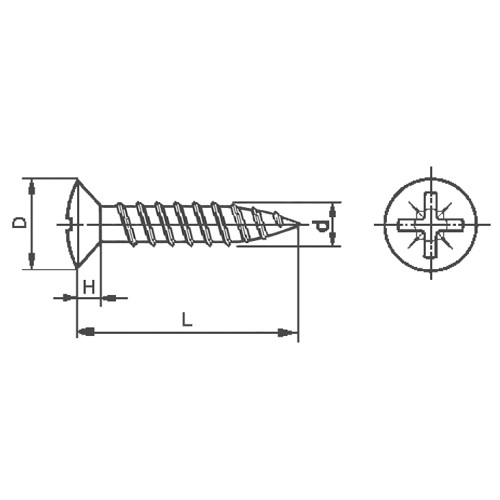 Träskruv TKFX Mässing