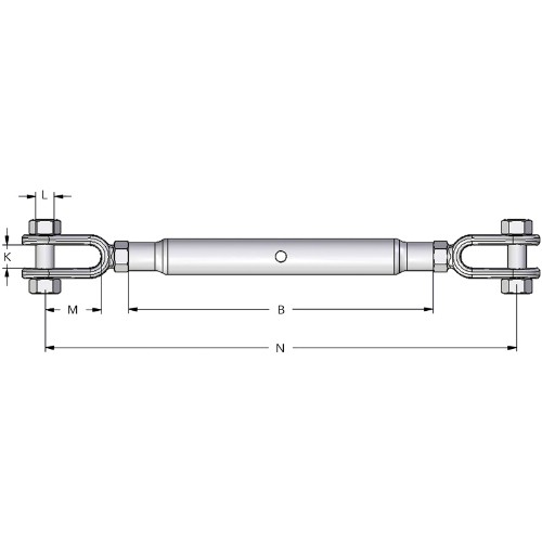 Vantskruv GUNNEBO INDUSTRIES 401 FZV klyka-klyka