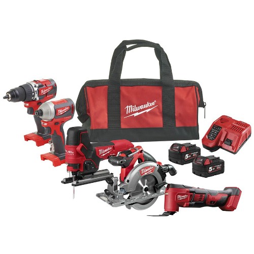 Kombipakke MILWAUKEE M18 FPP5K-502B 18 V