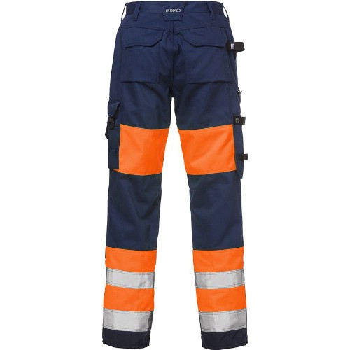 Orange/Marinblå