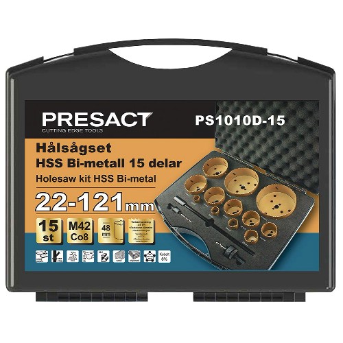 Hullsagsett PRESACT PS1010D-15 15 deler