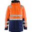 Orange/Marinblå