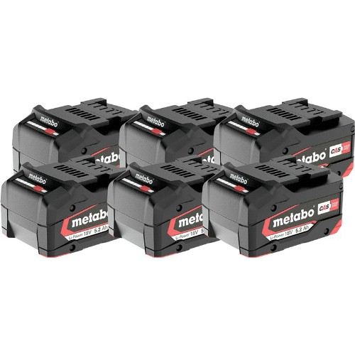 Batteripaket METABO 6x18 V 5,2 Ah Li-Ion