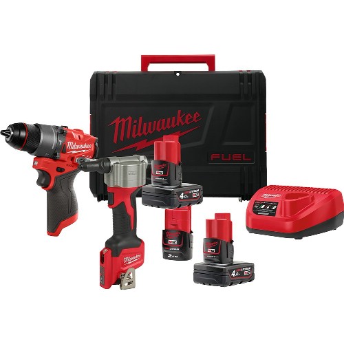 Kombipaket MILWAUKEE M12 FPP2D2-422X 12 V