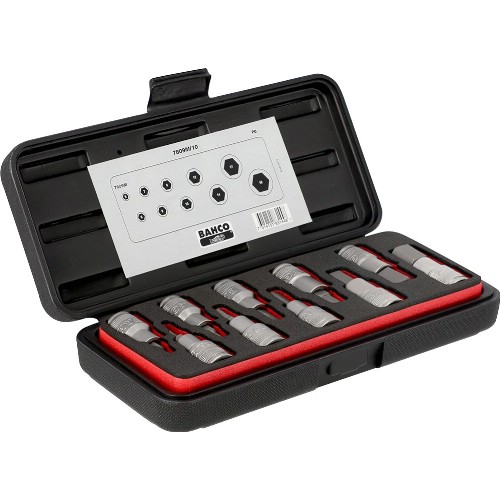 Unbrakopipesett 1/2" inv. mm BAHCO 7809M/10