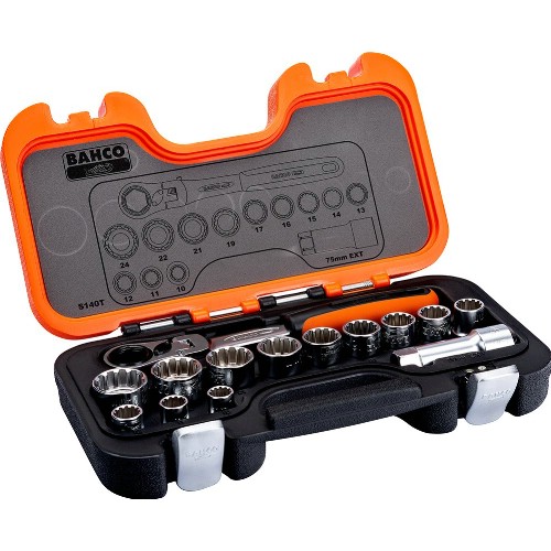 Hylsnyckelsats 14-delar BAHCO S140T