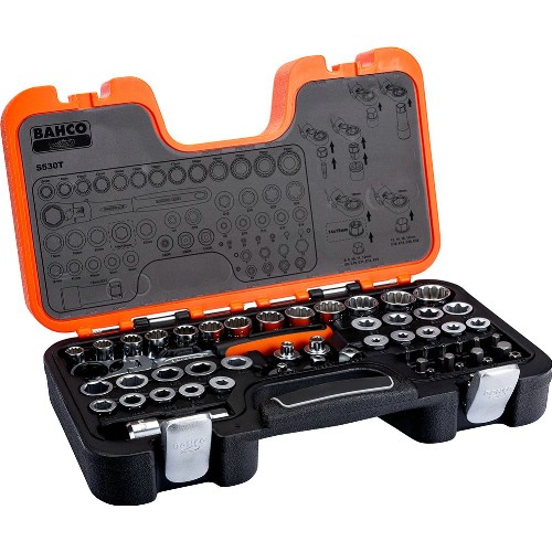 Pipenøkkelsett 53 deler BAHCO S530T