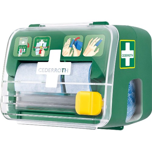 Dispenser CEDERROTH 2-in-1 inkl Soft Foam Bandasje Blå