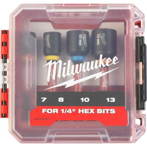 Magnethylssats 1/4" mm MILWAUKEE Shockwave