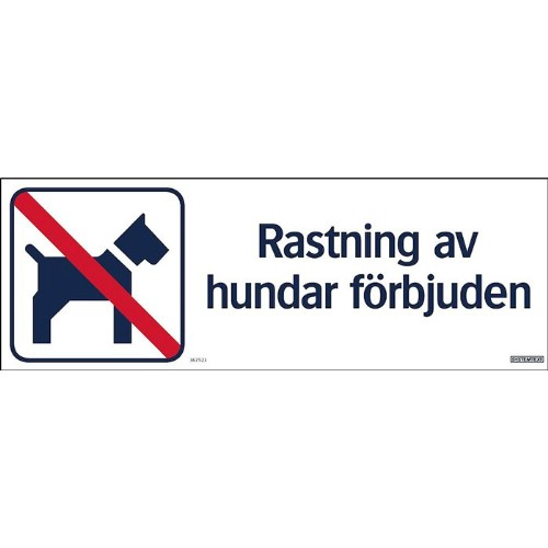 Hundelufting forbudt-skilt